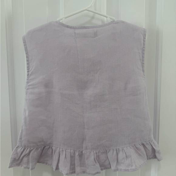 Lavender Ruffle Kids Top - Picture 5 of 5